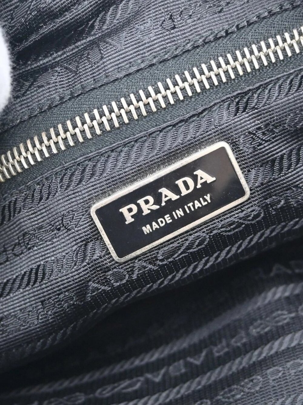 Prada Black Nylon Shoulder Bag 22 NQ07580 - Picture 7 of 9